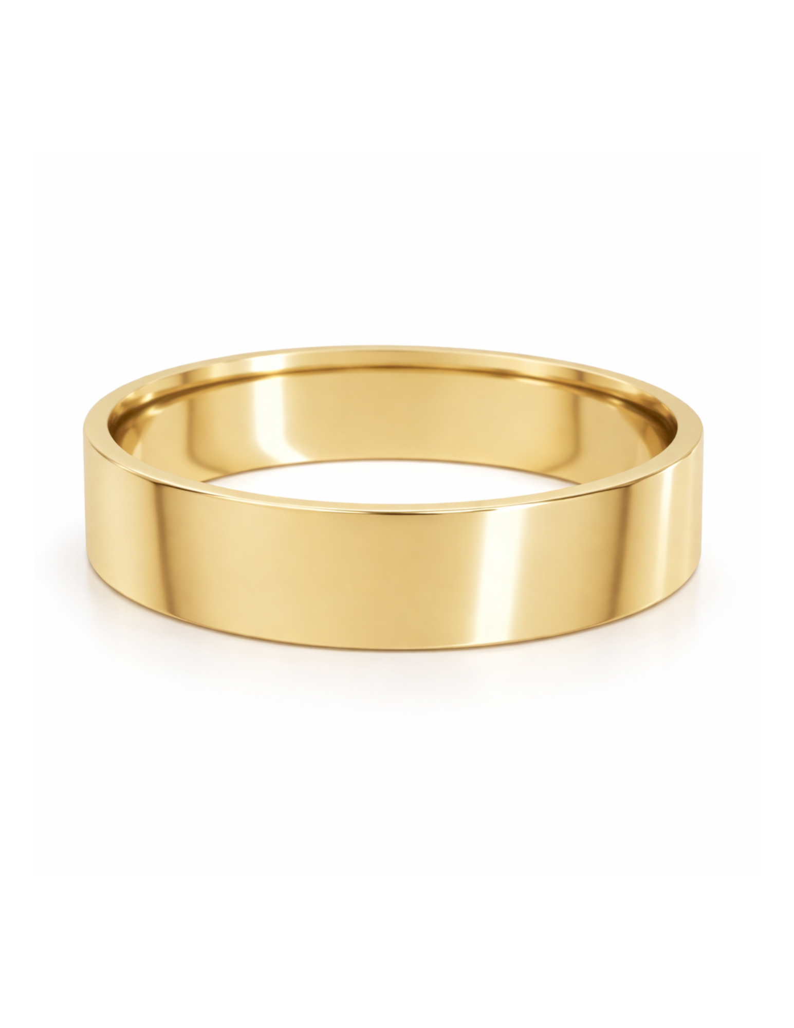 Flat Edge Wedding Band