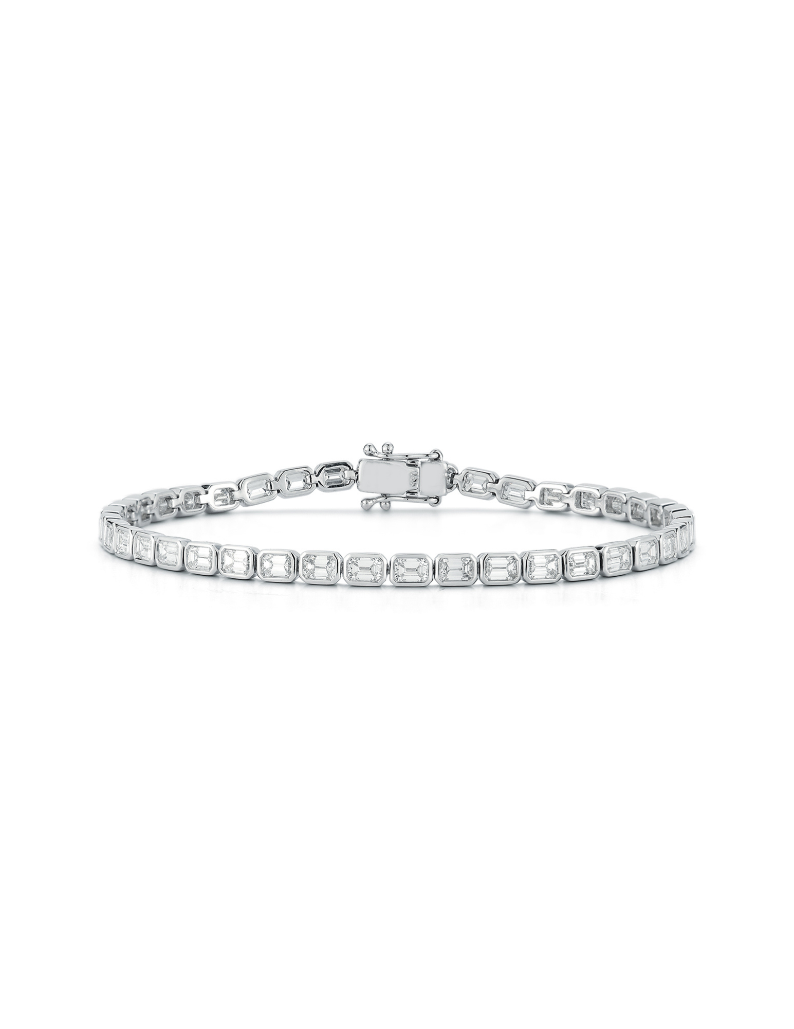 The Emerald Bezel Tennis Bracelet