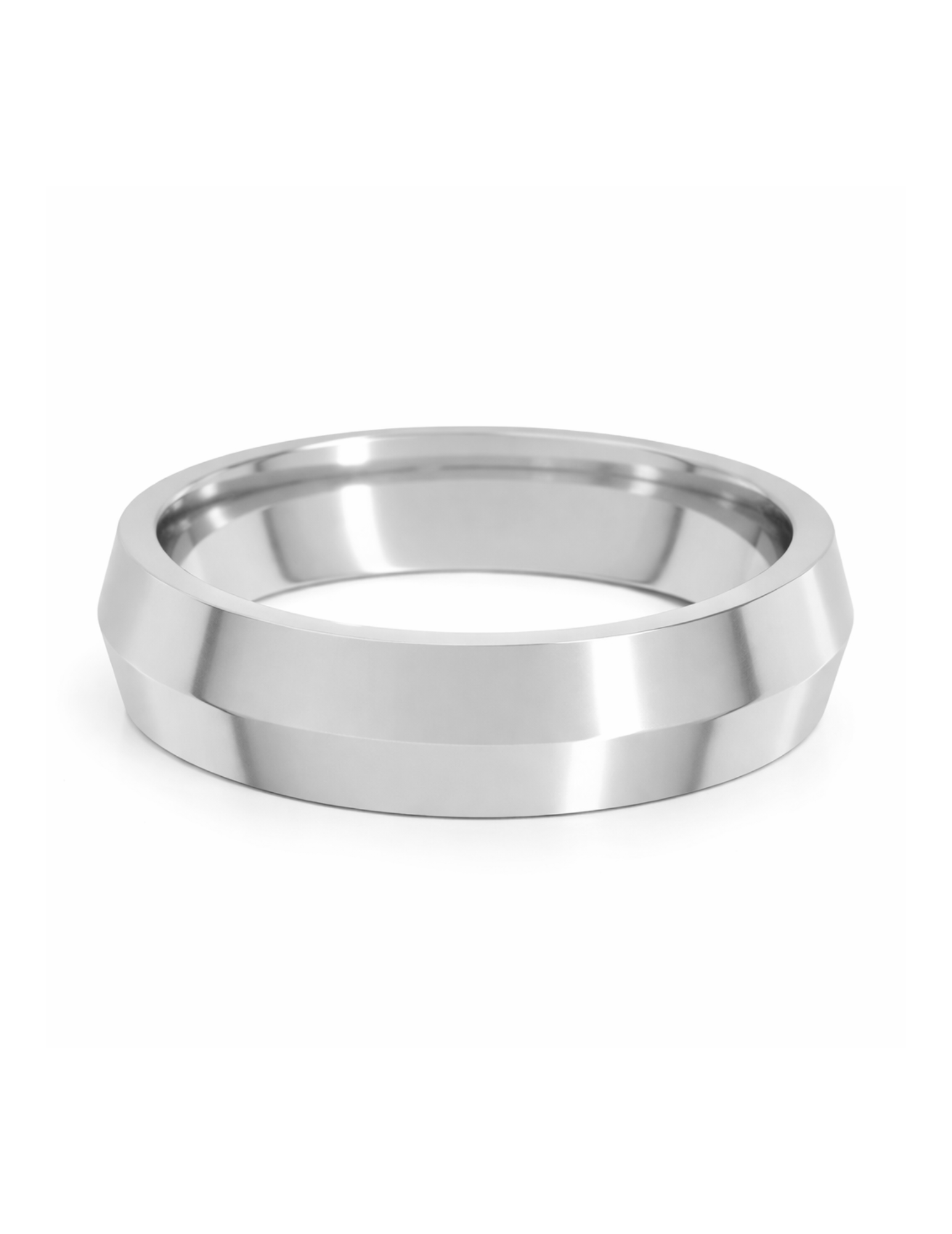 Knife Edge Wedding Band