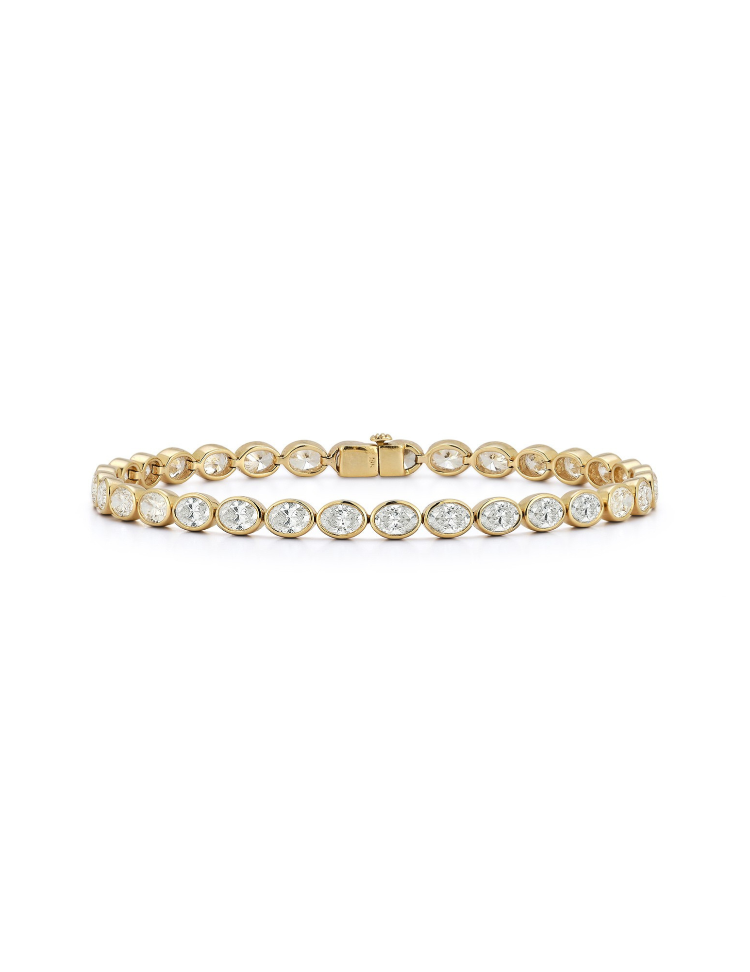 The Oval Bezel Tennis Bracelet