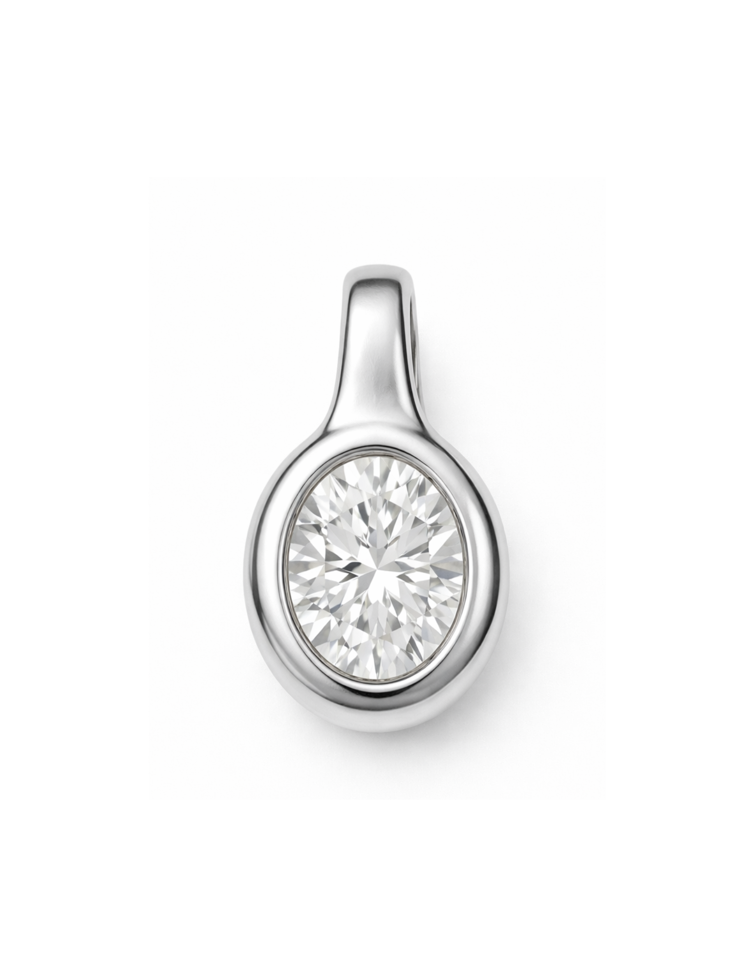 The Silver Oval Solus Pendant