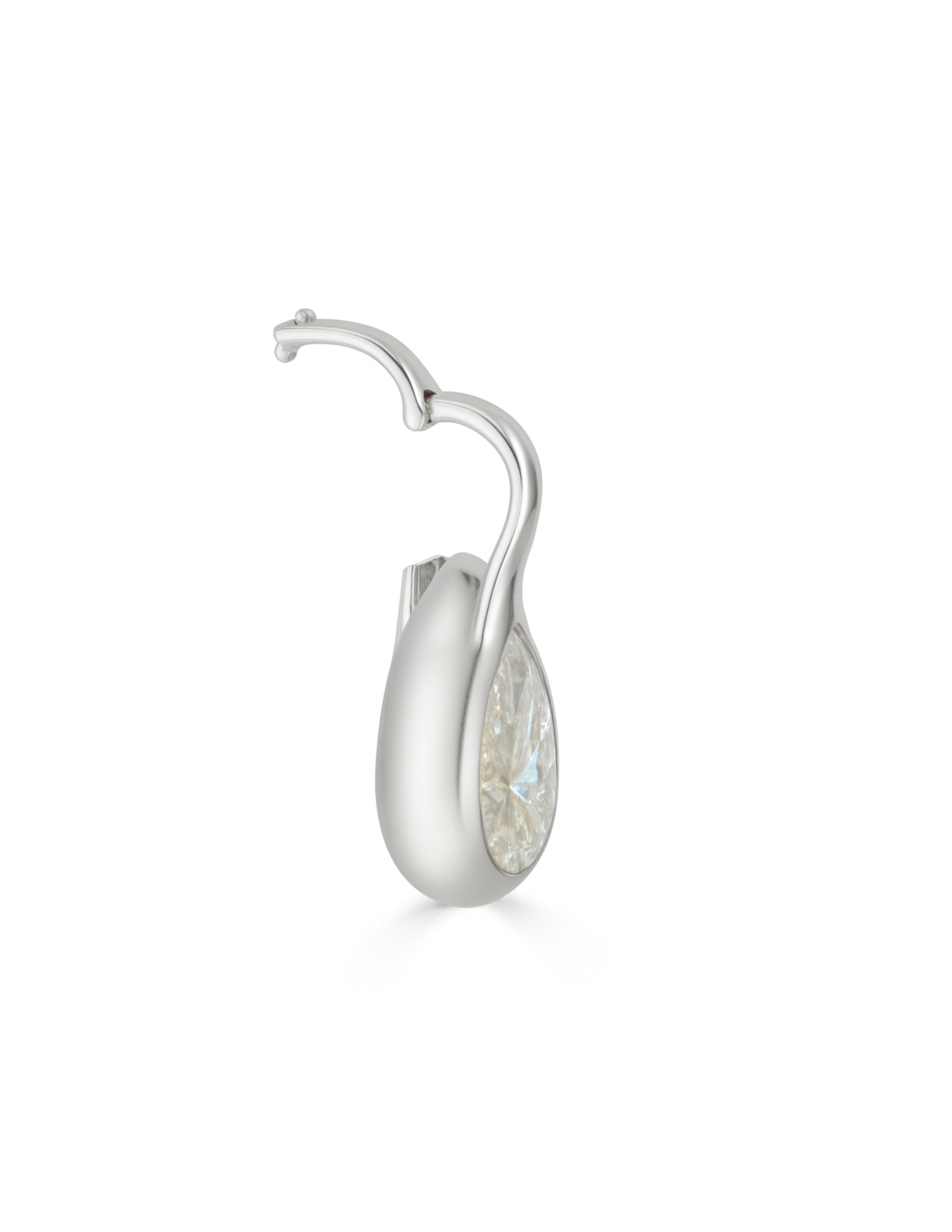 The Silver Jumbo Pear Solus Pendant