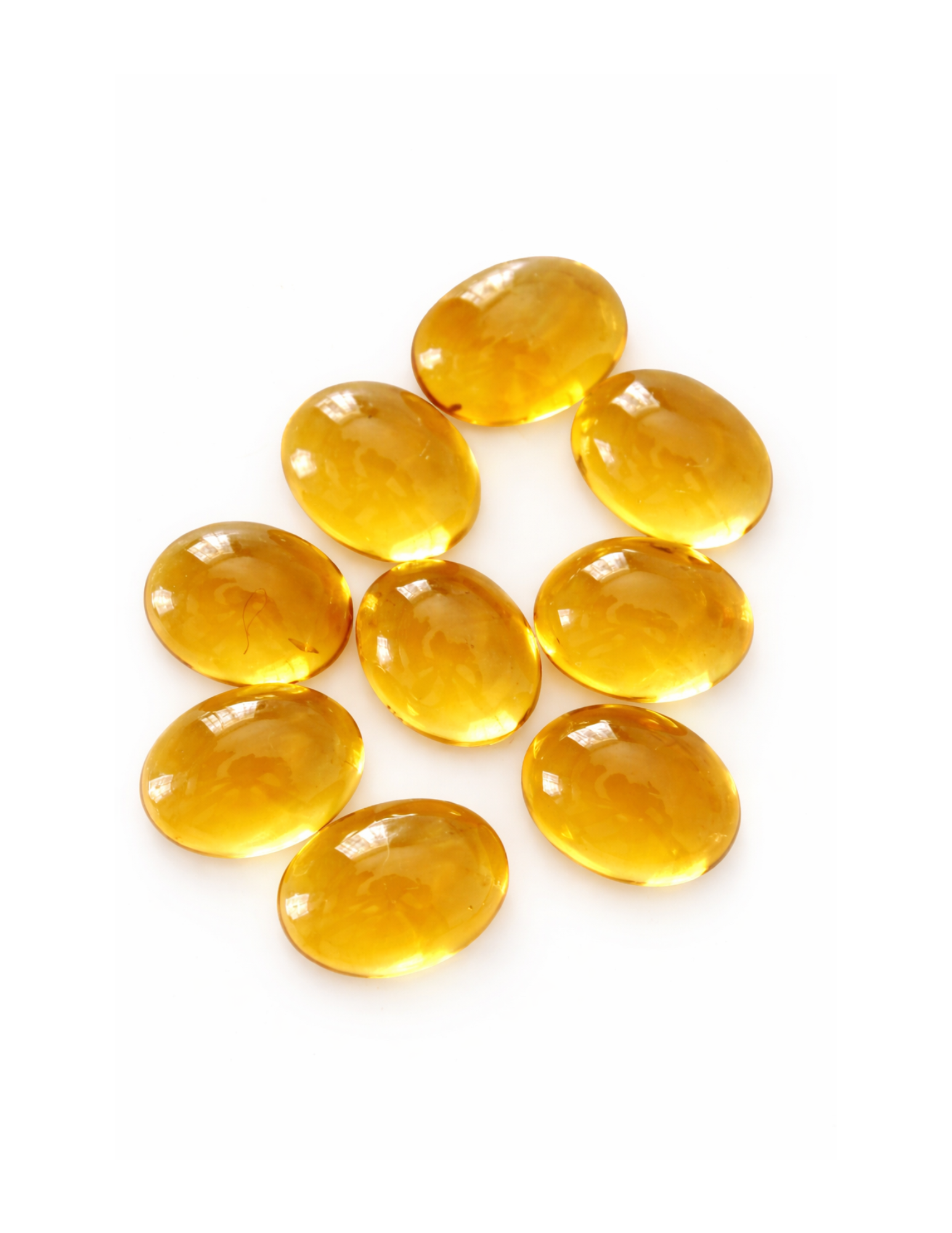 Parcel of Oval Cabochon Honey Citrines