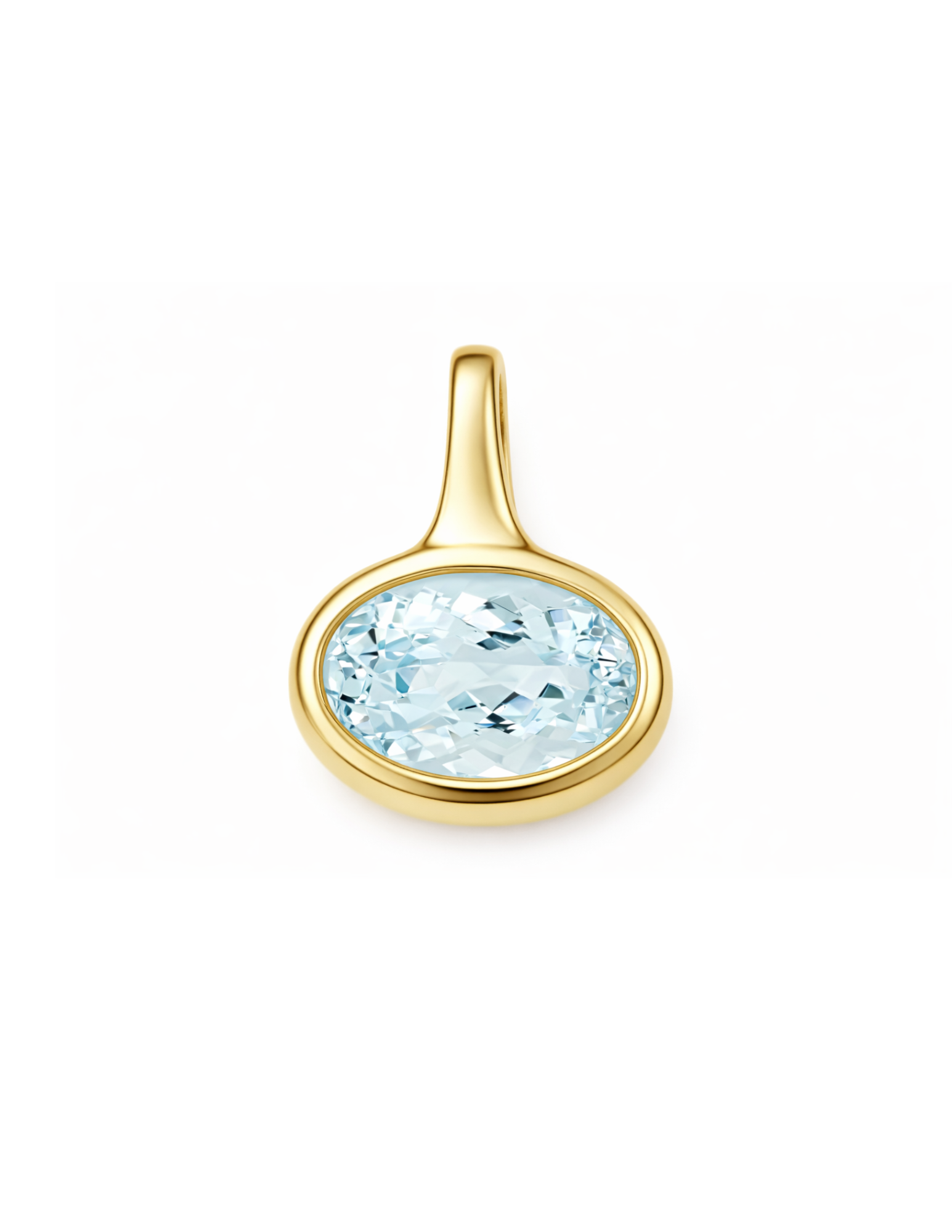Aquamarine East West Solus Pendant